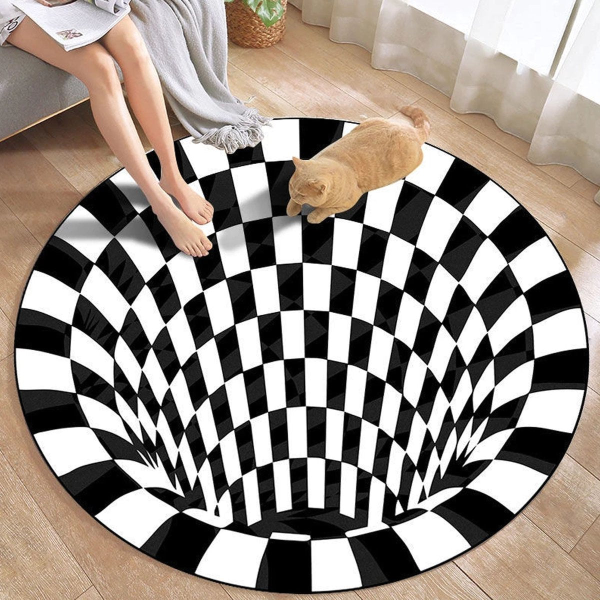 3D Optical Illusion Floor Mat – Non-Slip Decorative Area Rug