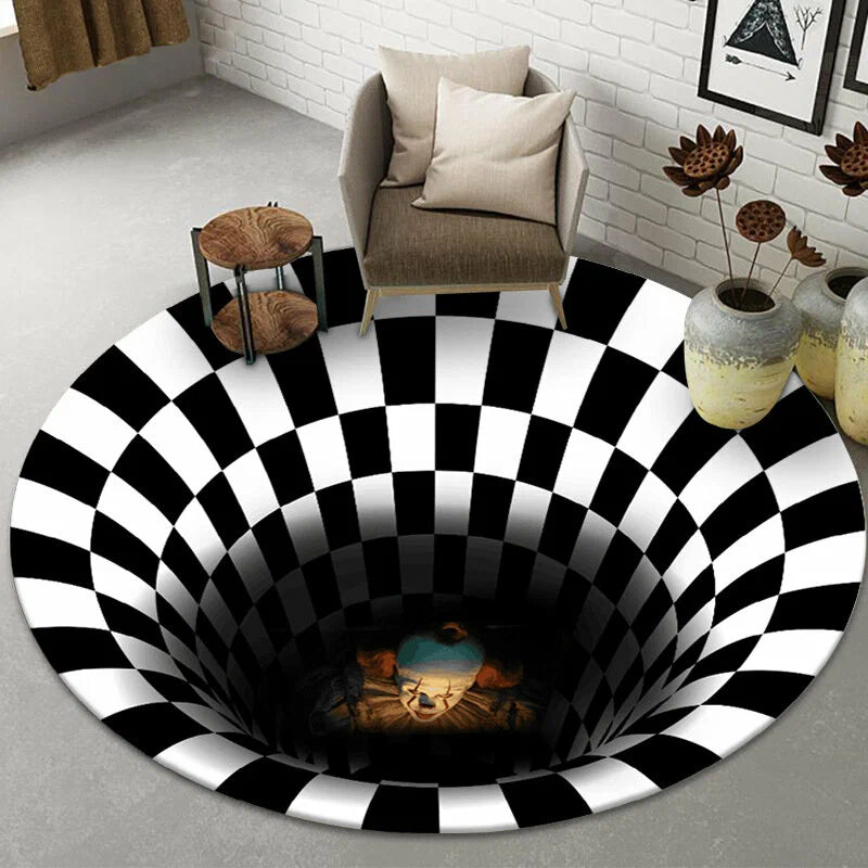 3D Optical Illusion Floor Mat – Non-Slip Decorative Area Rug